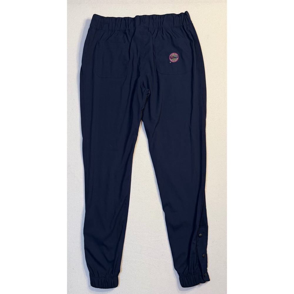 White Cross V-tess Navy Jogger Scrub Pants Womens Medium Cargo Pockets 380